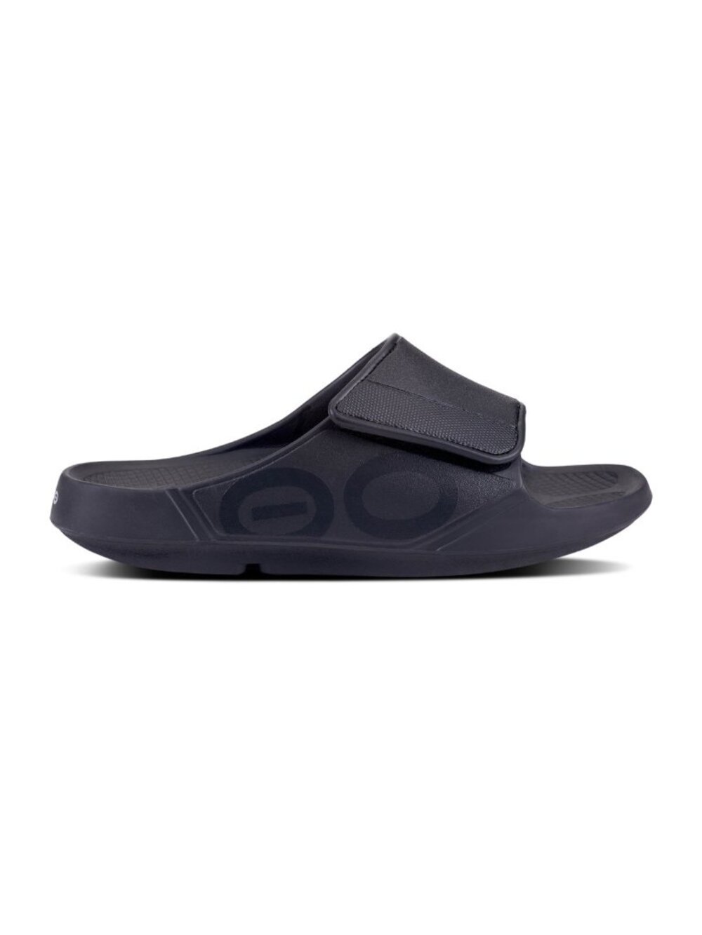 OOFOS OOahh Sport Flex Slide Sandal - Matte Black - 8
